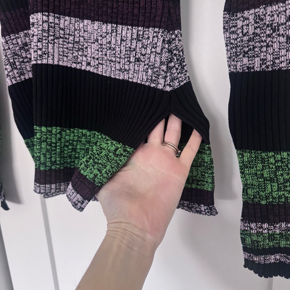Ganni Multicolor Striped Sweater Size Medium - Picture 4 of 6